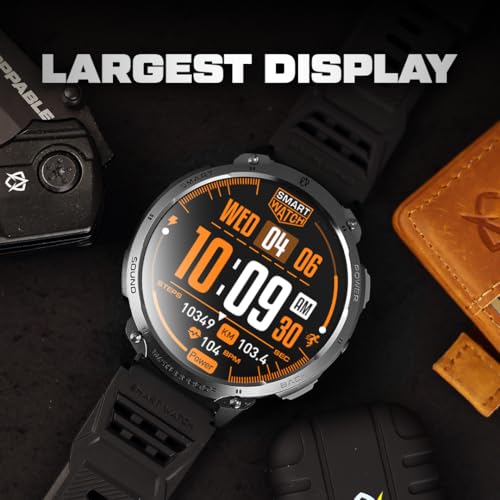 ALPHAGEAR Bravo XL 2 Smartwatch for Men, Big Face Tactical Smart Watch, 720mAh 21-Day Battery, AMOLED Display, Built-in Flashlight, Bluetooth Calling, IP68 Water Resistant, for Android iPhone by ALPHAGEAR - Image 2