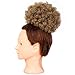 AISI QUEENS Synthetic Afro Puff Curly Hair Ponytail Short Kinky Curly African American Wrap Updo Drawstring Hair Extensions with 2 Clips(1B/27)