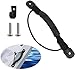 MOPHOEXII 2 or 4 Pack Kayak Carry Handles, Side Mount With Plastic Buckle, Heavy Duty Replacement Handles With Paddle Holders