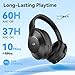 EarFun Wave Life Hybrid Active Noise Cancelling Headphones, Wireless Over Ear Bluetooth 5.4 Headphones, 4 Mics AI Clear Call, Deep Bass, 60H Playtime, Comfortable Fit, Custom EQ, Multipoint Connection