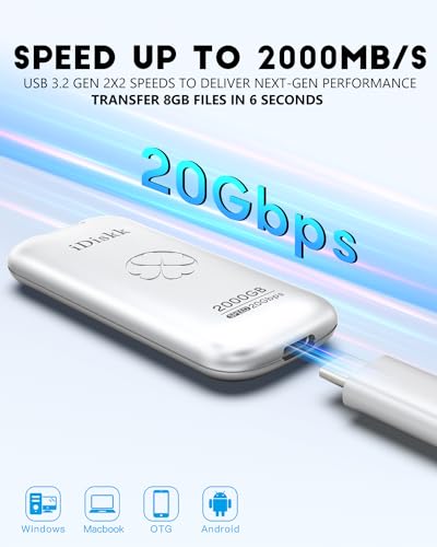 Clé USB C 512 Go iDiskk pour iPhone 15 Pro, Mac et PC Windows - 3