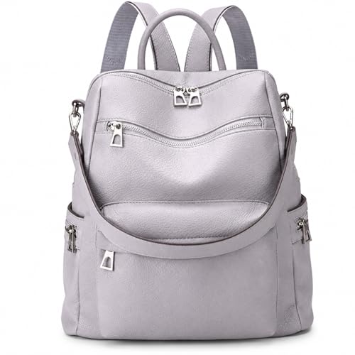 Image of Leather Backpack for Women | Large Capacity | College and Office use | PU Leather | shoulder bag for Ladies,