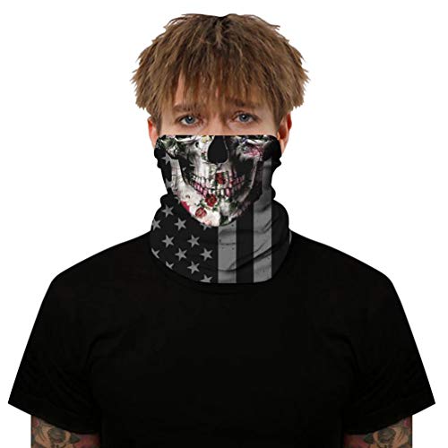 FRCOLOR 4 Pcs Bandeira Rosto Bandana Bandana Pescoço Crânio Bandana Bandana Cabeça Envoltório Rosto