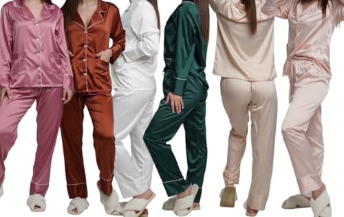 Bridesmaid Pajamas with Personalization - Bridal Party Pajamas- Pajama for Women - Two-piece PJ Sets - Soft Sleepwear Lingerie - Bridesmaid Gifts - Long Sleeve Pajamas Tops - Bridal Party3