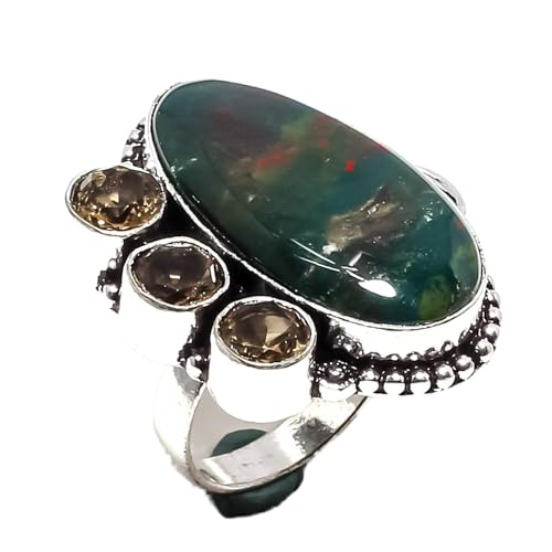 Bague topaze fumée argent 925 hypoallergénique et durable