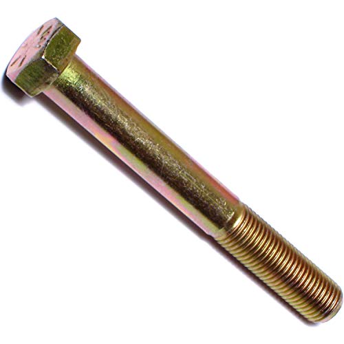 Image of Hard-to-Find Fastener 014973252670 Grade 8 Fine Hex Cap Screws, 3 /8-24 x 3, Piece-5 , yellow