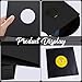 Haploon 100 Pcs Paper Vinyl Record Sleeves Black Protection Paper Covers 7.3 Inch Vinyl Record Album Covers Black Paper Inner Sleeve with Holes for Storage （Black）