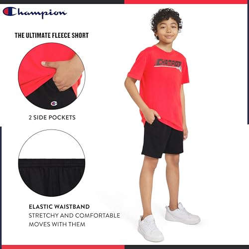 Image of Champion Boys 2 Piece Short Sleeve Shirt and Mesh Shorts Sets