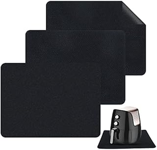 Heat Resistant Mat for Air Fryer, 3 PCS Kitchen Countertop Protector Mats, Air Fryer Accessories Mat, Kitchen Appliance for Sliders, Like Ninja Foodi Cosori Air Fryer, Coffee Maker, Stand Mixer