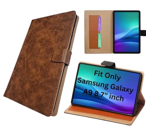 Image of M CartCover for Samsung Galaxy Tab A9 Cover Case 8.7 inch, Flip Stand Cover Case for Samsung Galaxy Tab A9 Tablet Cover [SM-X110 /X115 /X117 (Texture Dark Brown)