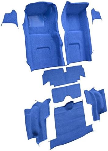 Miniatura 2 de Alfombra automotriz compatible con Chevrolet Corvette 1967, convertible, kit completo (501-negro 8020 bucle)