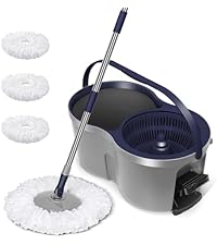 Amazon｜Masthome 回転モップ バケツセット フロアモップ 足踏み 絞り