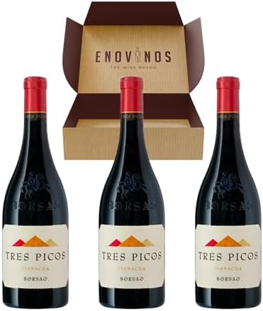 Tres Picos Borsao Wine - x3 Bottles Red Wine Campo de Borja x 75 ...