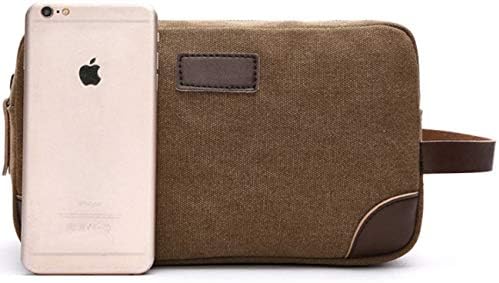 IBLUE Toiletry Bag Leather and Canvas Travel Dopp Kit Bathroom Shaving Organizer for Men&Women Travel Accessories,B03 (KHAKI) 4 IBLUE Toiletry Bag Leather and Canvas Travel Dopp Kit Bathroom Shaving Organizer for Men&Women Travel Accessories,B03 (KHAKI)