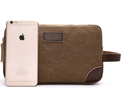 Iblue Toiletry Bag Leather And Canvas Travel Dopp Kit Bathroom Shaving Organizer For Men&Women Travel Accessories,#B03 (Hot Pink) #TOP7