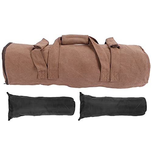 Lybunair Adjustable Canvas Sandbags for Weight Bearing Fitness and Garden Training (Khaki)