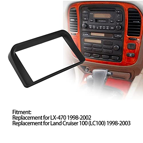 Support façade d'autoradio 2 DIN noir compatible Cruiser 100