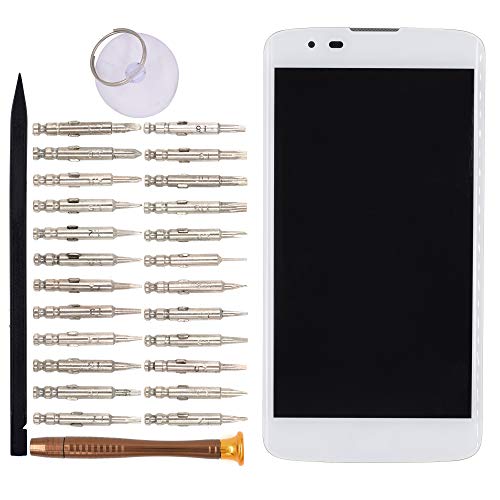Image of LCD Digitizer Assembly with Front Housing for LG K7 Tribute 5 LS675 MS330 X210 X210DS(White)