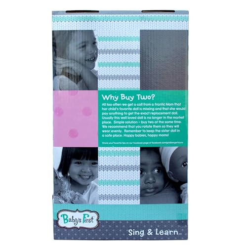 Muñeca Baby's First Love Bear en Fleece Rosa miniatura 6