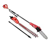 Giantz Pole Saw, 20V Hedge Trimmer Electric Poles Tree Branch Pruner Cordless Chainsaw, Long Power Chainsaws for Home Garden Farm Whipper Snipper Tool, 2.7m Length with Battery