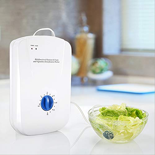 Queenser Gerador de ozônio multifuncional para frutas, vegetais, ar, purificador de ozônio, cuidados