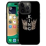 ZHEGAILIAN for iPhone 14 Pro Max Case,Ancient Crown King iPhone 14 Pro Max Cases for Girls,Non-Slip Pattern Design Back Cover[Shock Absorption]Soft TPU Bumper Frame Support Case for iPhone 14 Pro Max