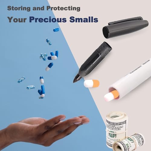 AZ-Homey Fake Pen Diversion Safe - Decoy Marker Pen for Valuables to Hide Money 10 Pack, Black (10 Pack), MARKER-HIDDEN-10PC