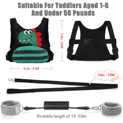 Coleira infantil para crianças-bebê arnês infantil com elo de pulso antiperda para meninos/meninas (