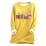 Weihnachten Pulli Damen Oversize sexy Tshirts Damen blusen top Damen Shirt rückenfrei Pulli Damen sexy Coole Shirts Damen Pullover Damen grün Baumwolle musselin Damen one Shoulder Shirt Damen