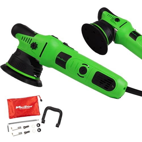 Maxshine M8S V2 G Dual Action Polisher | 8mm Throw, 5” Plate, 1000W Motor, 6-Speed, 6500 RPM | Corded Electric Polisher for Auto, Boat & Marine Detailing, Scratch Removal & Paint Correction