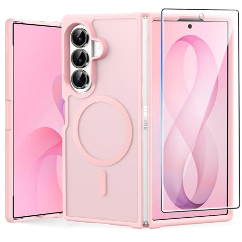 FNTCASE Samsung Galaxy Z Fold 8 Ultra / Z Fold 7 �P�[�X�AMagsafe�p | �X�N���[���v���e�N�^�[�A�������}�b�g�A18�t�B�[�g�~���^���[�O���[�h�̗����ی�A�ϏՌ��ی�d�b�J�o�[�A���C�g�s���N