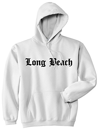 Kings Of NY Long Beach State City California CA Pullover Hoodie XX-Large White