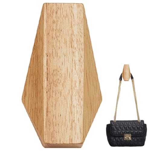 Ganchos minimalistas genéricos de madera - gancho de pared angular, percha de estilo japonés | Pequeño soporte de gancho único con función de madera maciza duradera, toallero para ropa