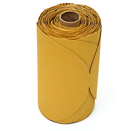 3M Stikit Rolo de disco dourado, 01212, 15 cm, P100, 75 discos por rolo