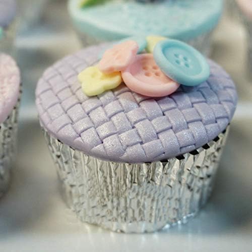 September- 4PCS Fondant Impression Mat Knitting Sweater Crochet Texture Embossed Design Silicone Cake Cupcake Decorating Supplies Molds
