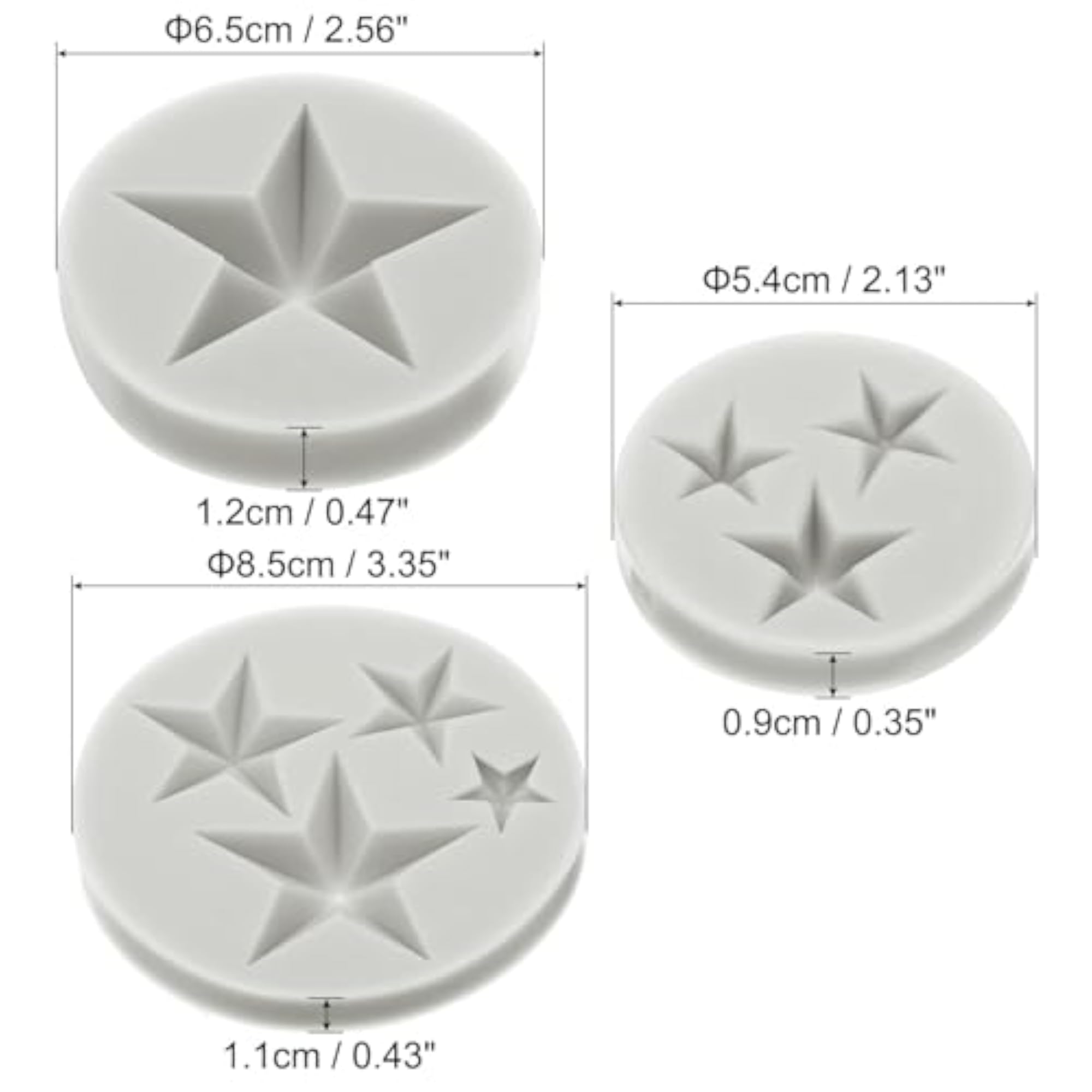 Star Fondant Clay Mold for DIY Crafts