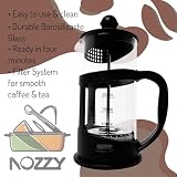 Nozzy zaparzacz do kawy French Press, zaparzacz do kawy i herbaty (350 ml)