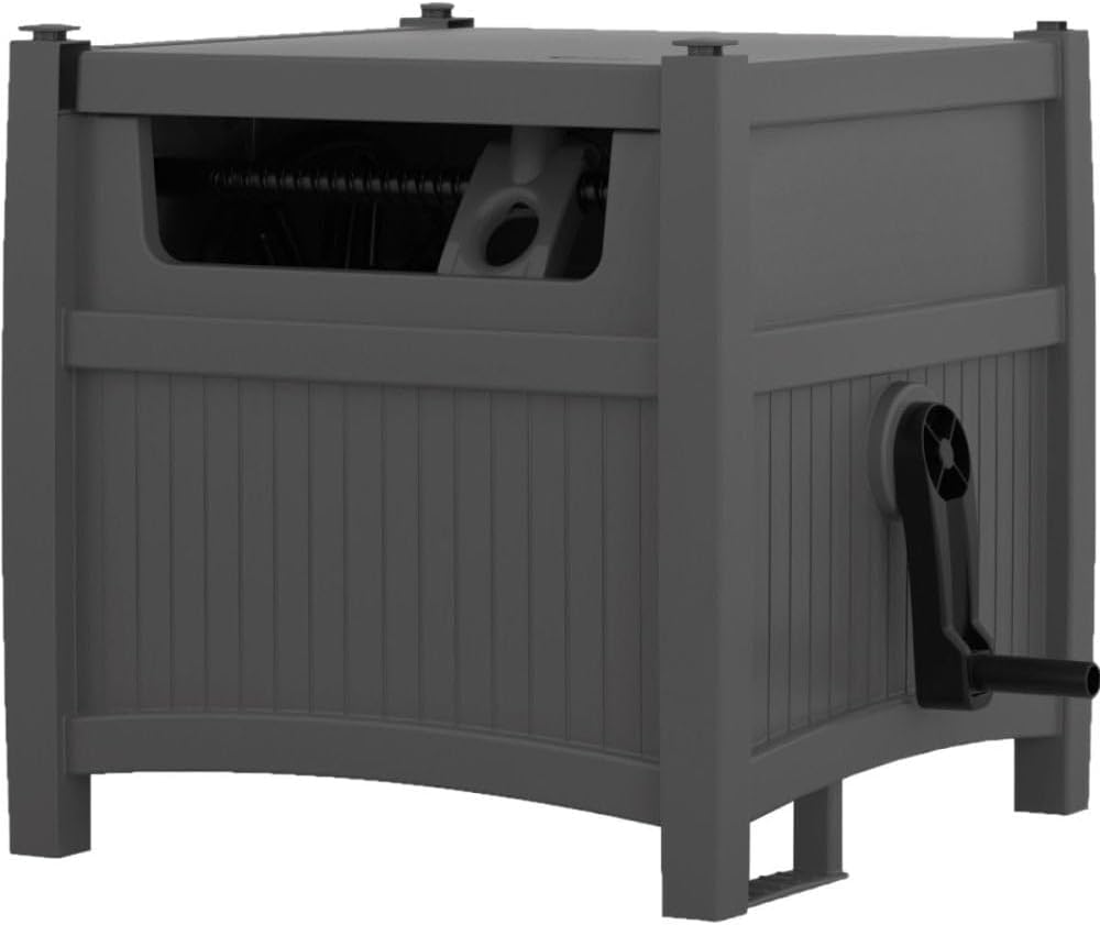 Suncast Smart Trak 225 ft. Gray Retractable Free Standing Hideaway Hose Reel