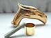RIYLBEX Vintage Cane Walking Stick Handle Eagle Head Cast Brass w/Outside Connector Rod