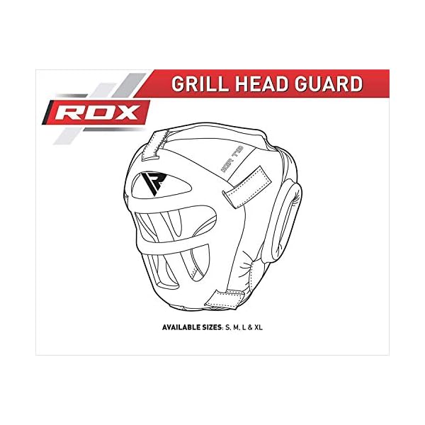 RDX-Headgear-for-Boxing-MMA-Training-Head-Guard-with-Removable-Face-Grill-Cheeks-Ear-Mouth-Protection-Helmet-for-Muay-Thai-Grappling-Sparring-Kickboxing-Karate-Taekwondo-Martial-Arts RDX Boxing Headgear MMA Muay Thai, Removable Face Grill, Head Gear for Sparring Grappling Martial Arts Kickboxing Taekwondo Karate BJJ Training