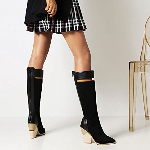 Mikarka XBZ1153_BLACK_41 Printed Cowboy Boots thumb #2