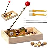 Tutamaz Nussknacker Walnussknacker,Nut-Cracker mit Hebel-Funktion grönverstellbar öffnet mühelos hartschalige Nüsse Für Haselnüsse, Paranüsse, Mandeln, Pekannüsse