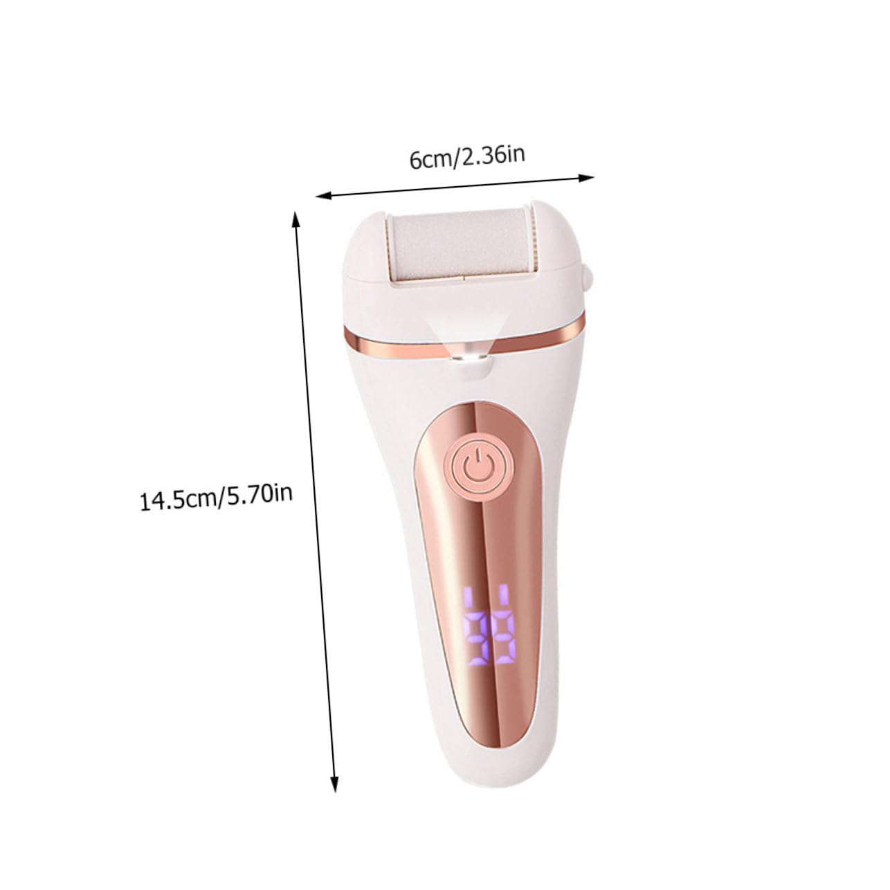 Healvian 1pezzi Dispositivo Elettrico Per Dei Piedi Con Display Led Rimozione Professionale Di Calli e Morta Pedicure Sicura e Ricaricabile Usb Design Ergonomico e Compatto Per Uomo e Donna