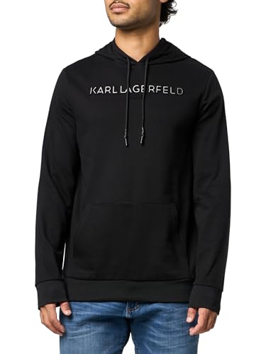 KARL LAGERFELD Paris Men's Sportswear Sweatshirt, Black, XX-Large