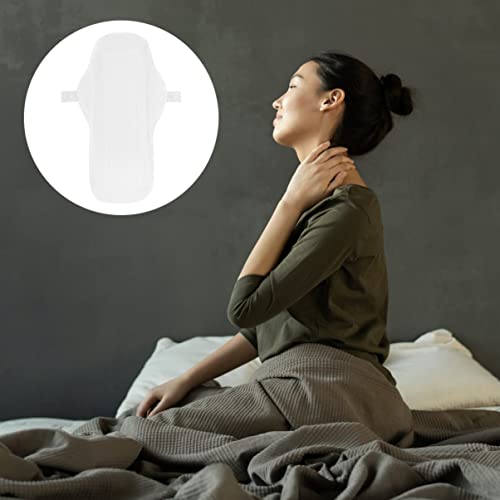 Image of Healifty Washable Menstrual Pads 3 Pack Reusable Cotton Cloth Sanitary Napkins with Button Snap Breathable Period Pads for Travel Postpartum Use and Female Urinary Incontinence 10.62 X 5.31 in