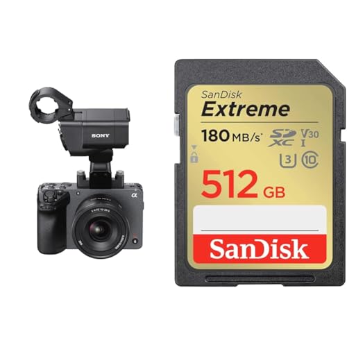 SONY(ソニー) APS-C Cinema Line FX30 XLRハンドルユニット同梱モデル(レンズなし) ILME-FX30 + SanDisk SDカード 512GB SDXC Class10 UHS-I U3 V30 SanDisk Extre