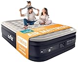 Dr. air Queen Air Mattress with Built-in Pump, 18' Raised Blow Up Mattress, 800 lbs Max Honeycomb Air Bed, 48Hr Leak-Proof Test, 3min Inflatable Mattress for Home, Guests, Camping, Colchones inflables