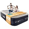 Dr. air Queen Air Mattress with Built-in Pump, 18″ Raised Blow Up Mattress, 800 lbs Max Honeycomb Air Bed, 48Hr Leak-Proof Test, 3min Inflatable Mattress for Home, Guests, Camping, Colchones inflables