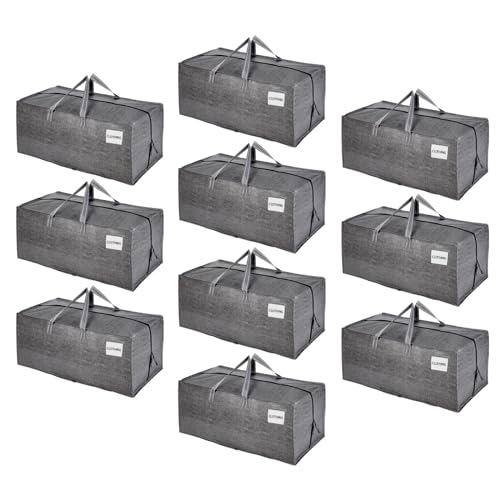 6 Pack Moving Bags w/Backpack Straps, Moving Boxes & Storage Bins Alternative, Packing Supplies, Camping Accessories