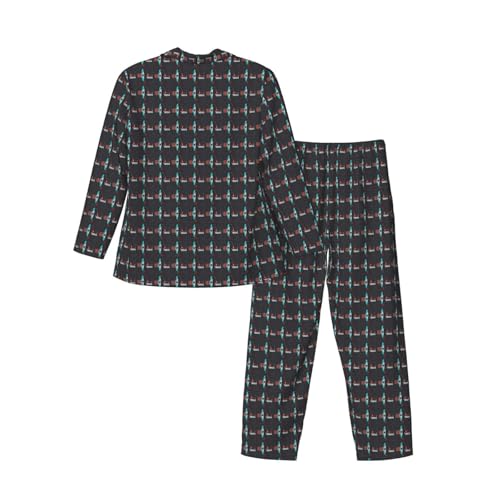 Pyjama homme deux pièces à manches longues imprimé flèches aux finitions premium